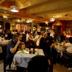 A dining scene at a restaurant